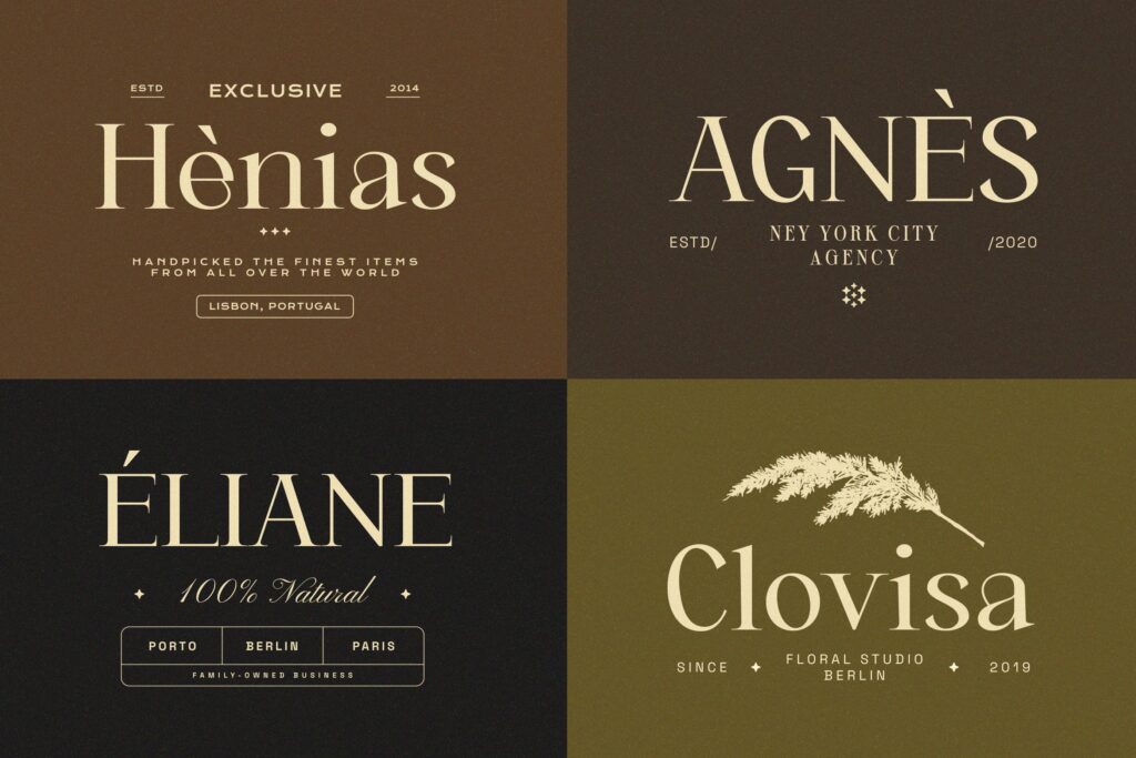 aesthetic beauty serif font