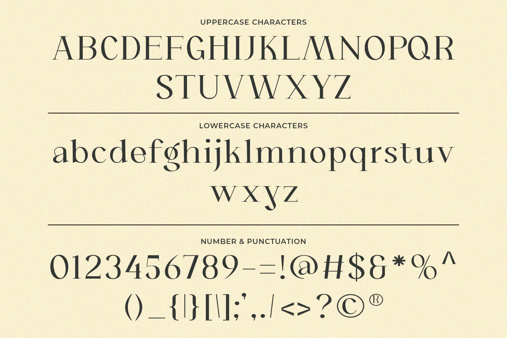 aesthetic beauty serif font