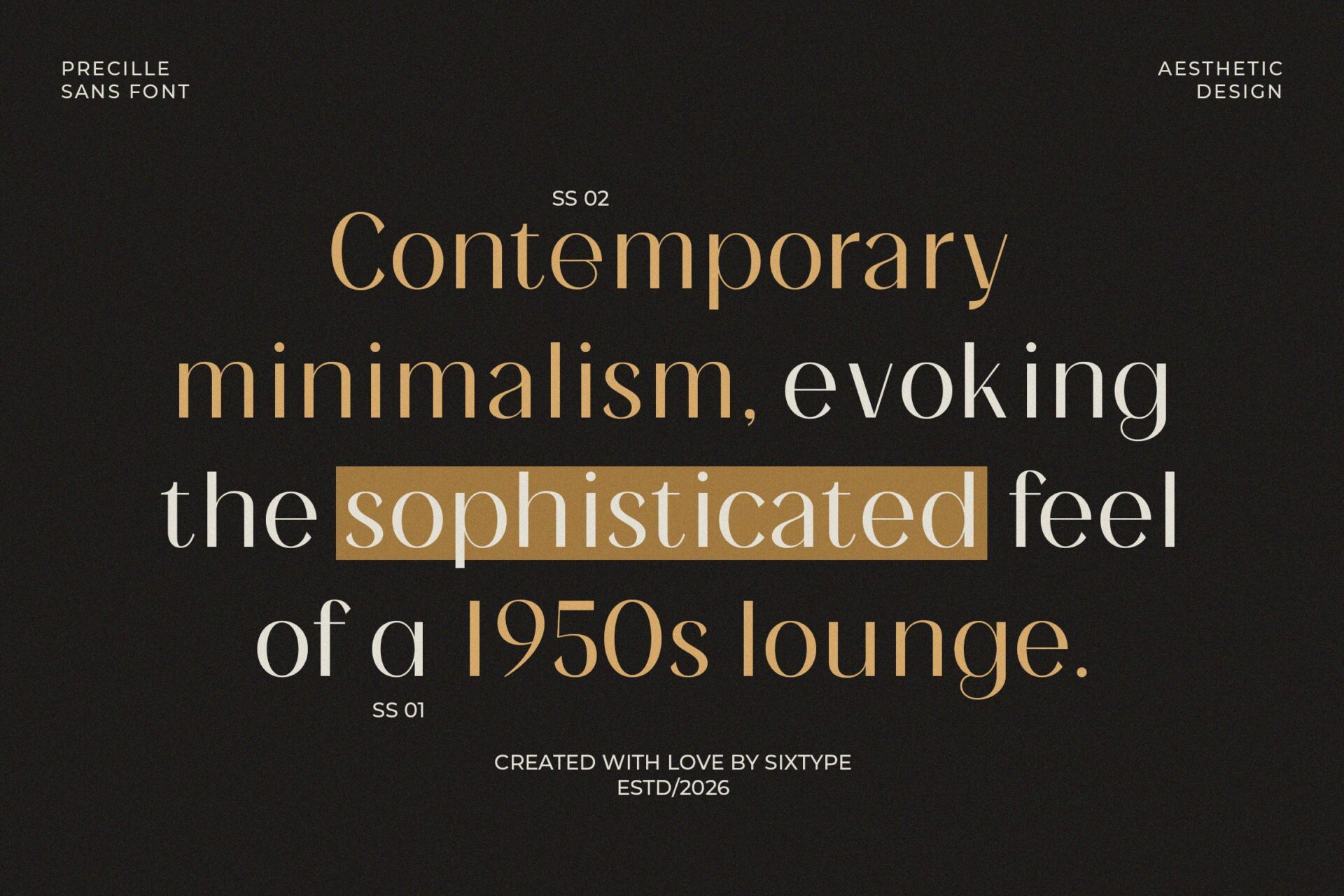 aesthetic elegant sans font