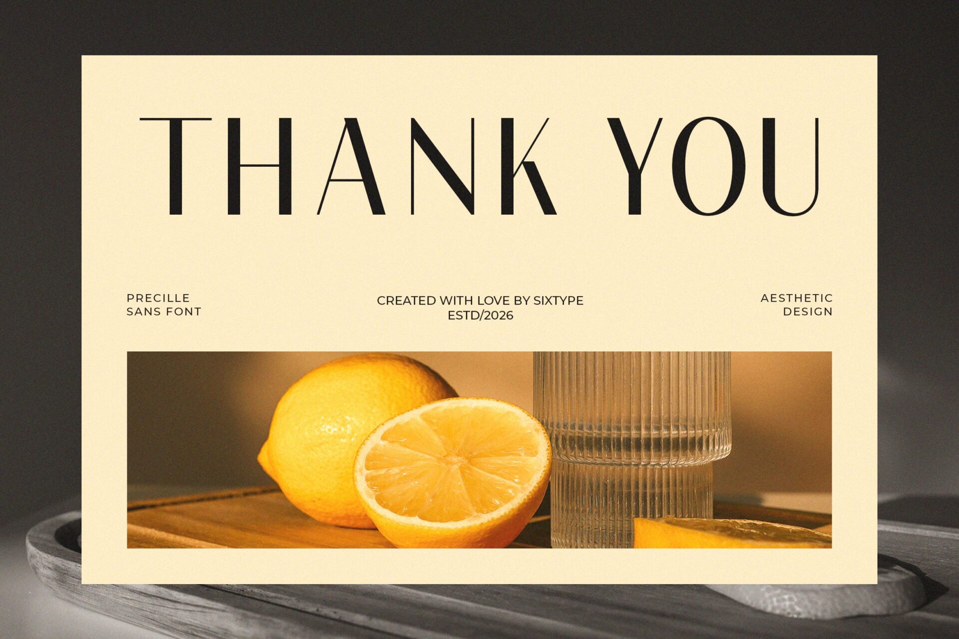 aesthetic elegant sans font