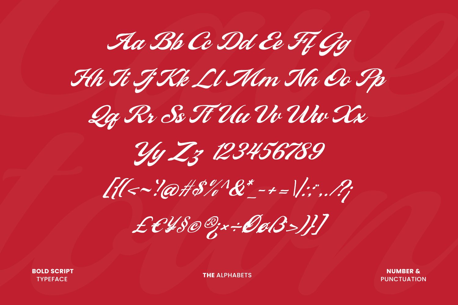 bold script font