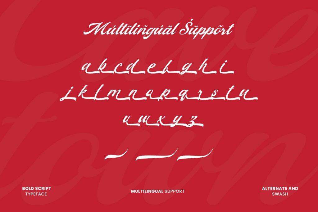 bold script font