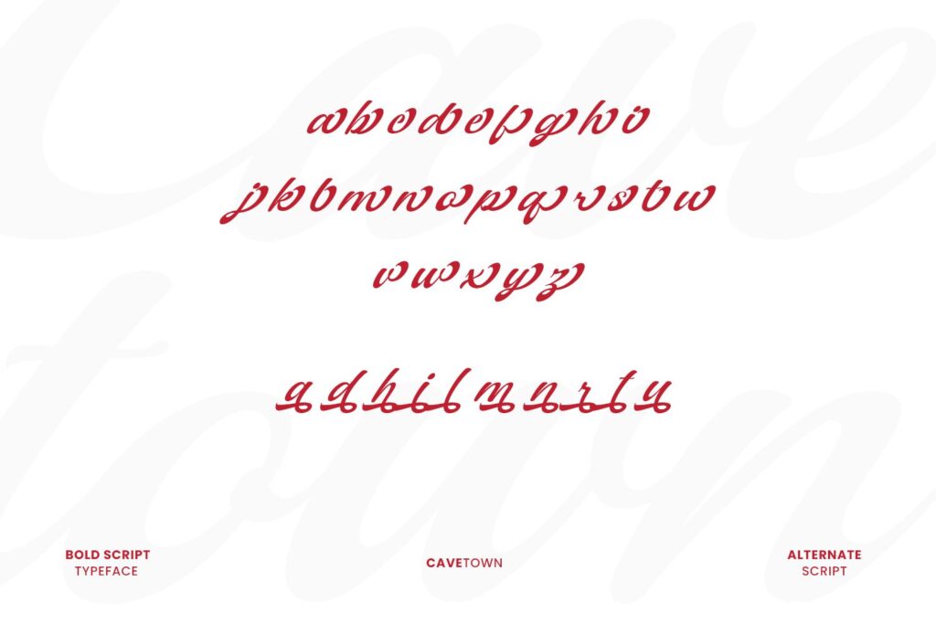 bold script font