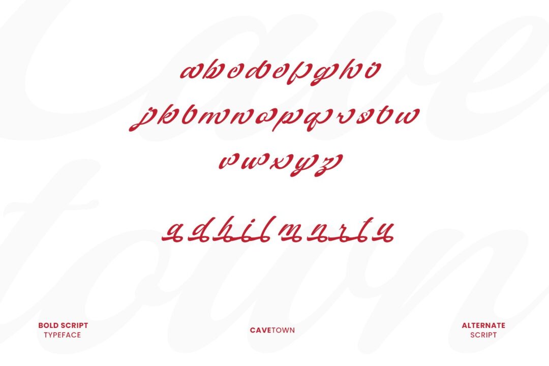 bold script font