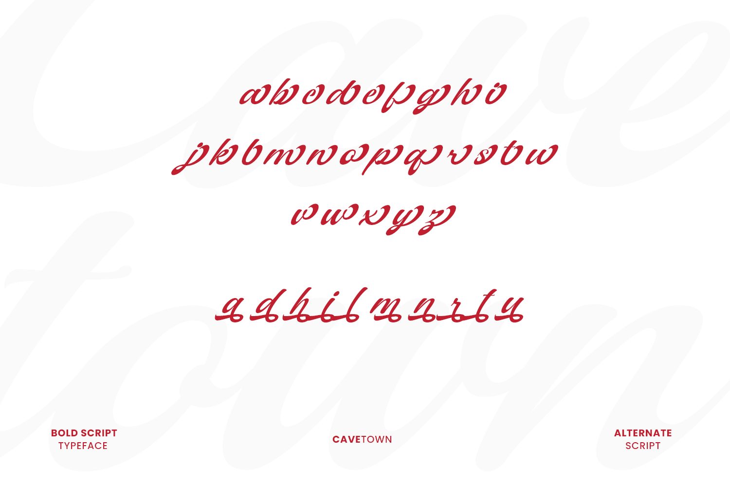 bold script font