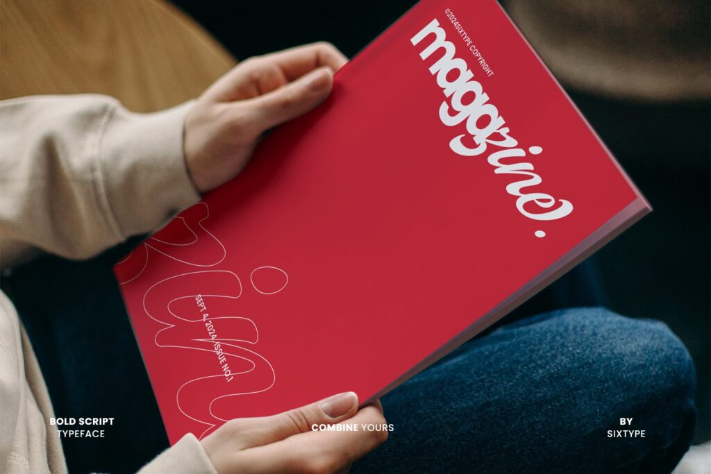 bold script font