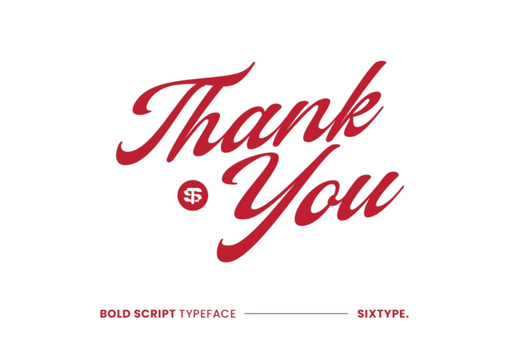 bold script font