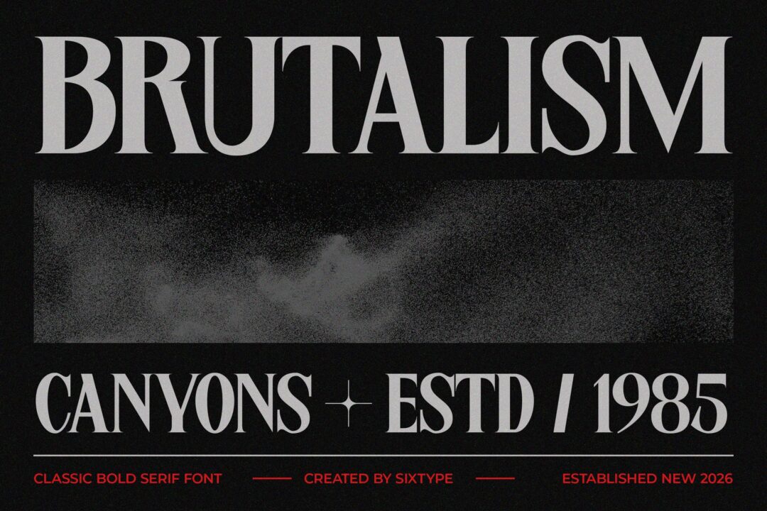 classic bold serif font