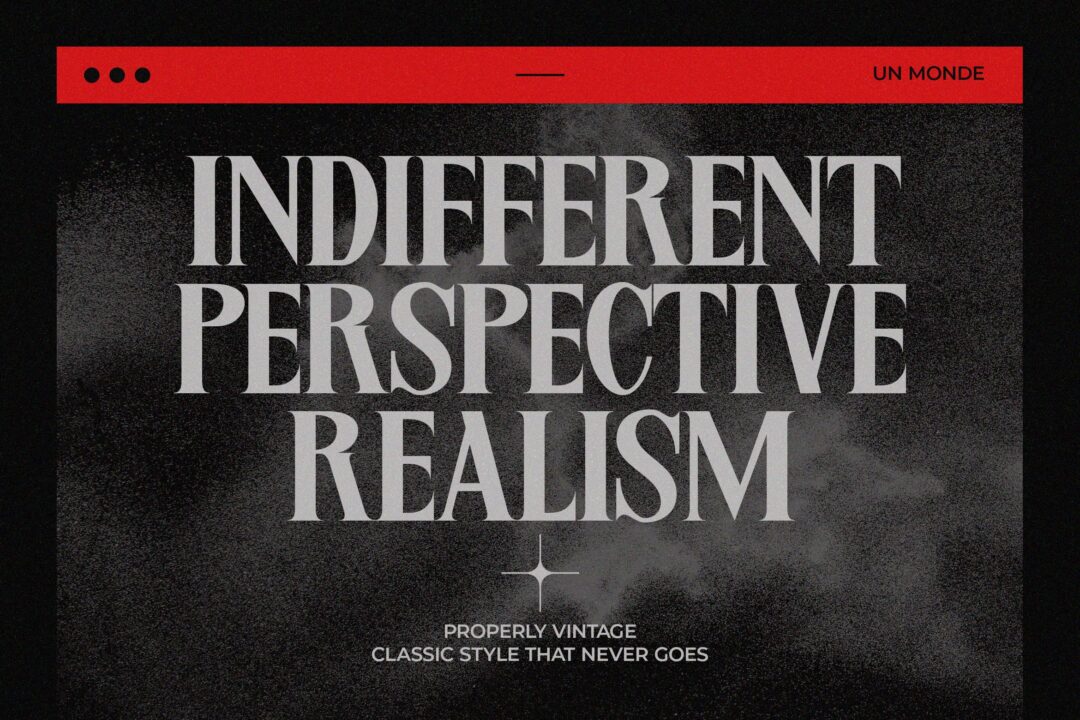 classic bold serif font