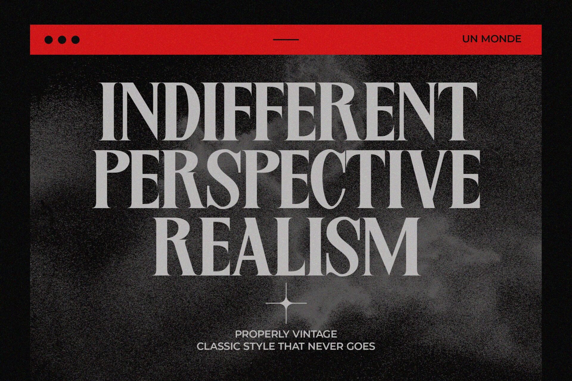 classic bold serif font