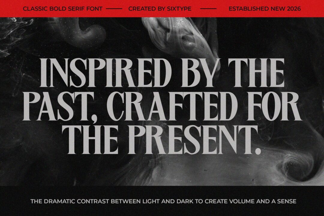 classic bold serif font