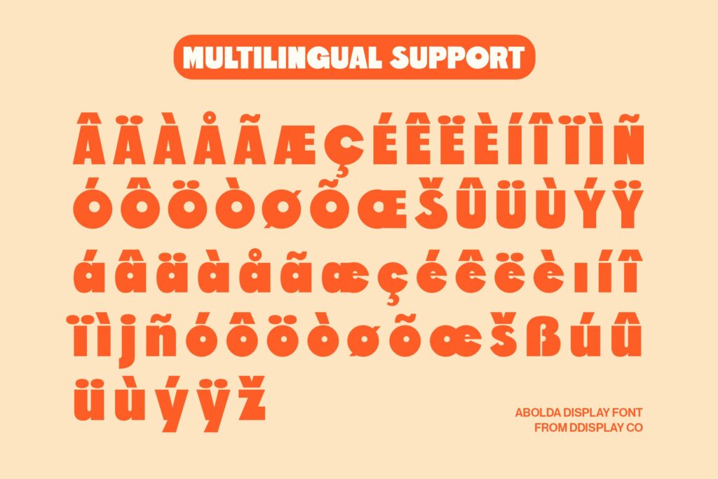 display font