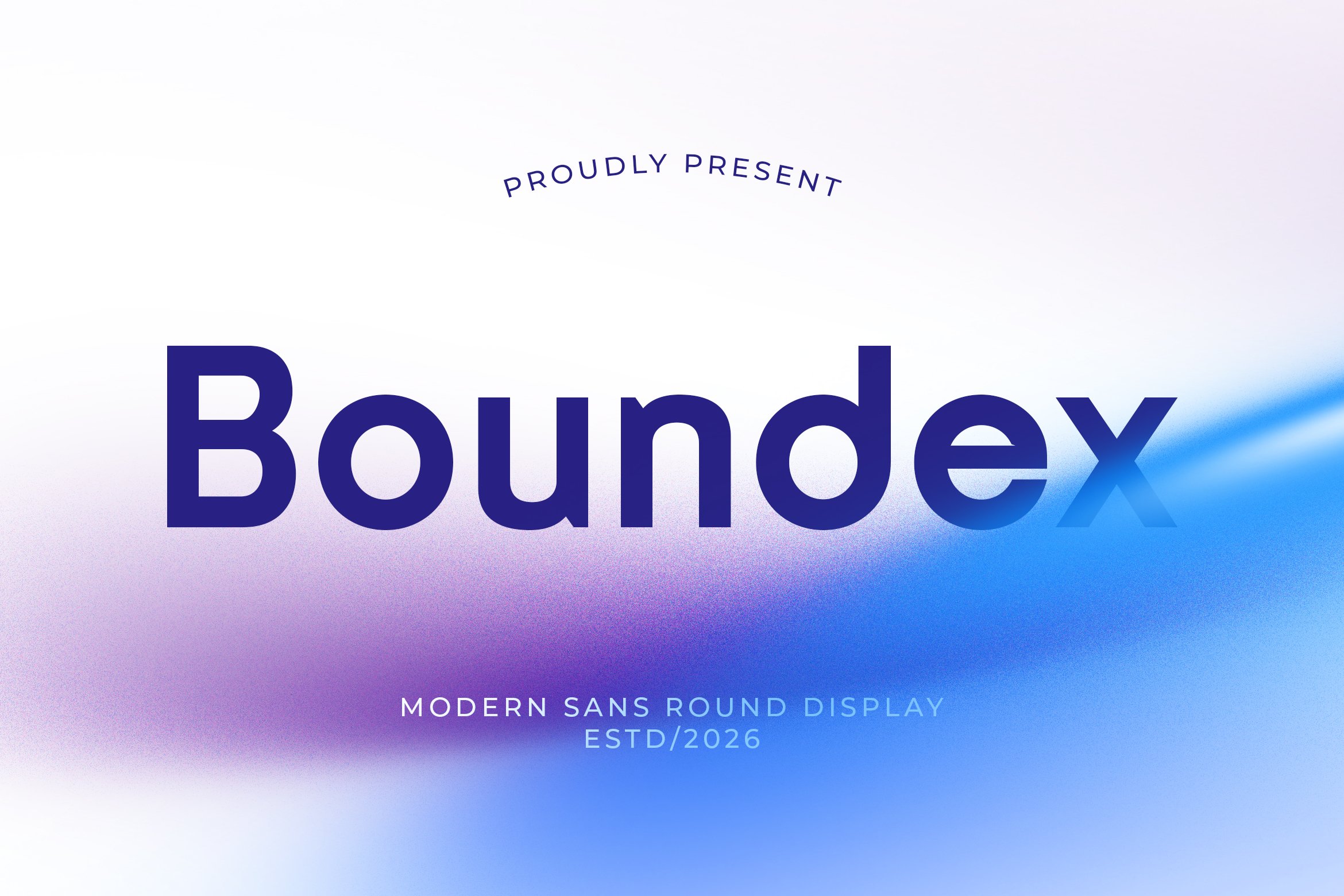 modern sans round display font