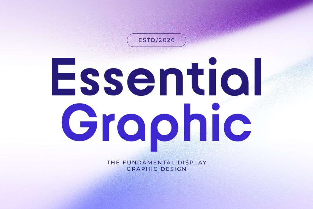 modern sans round display font