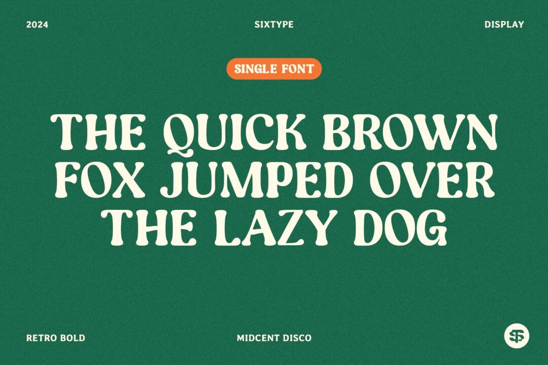 retro display font