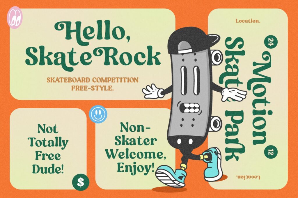 retro display font