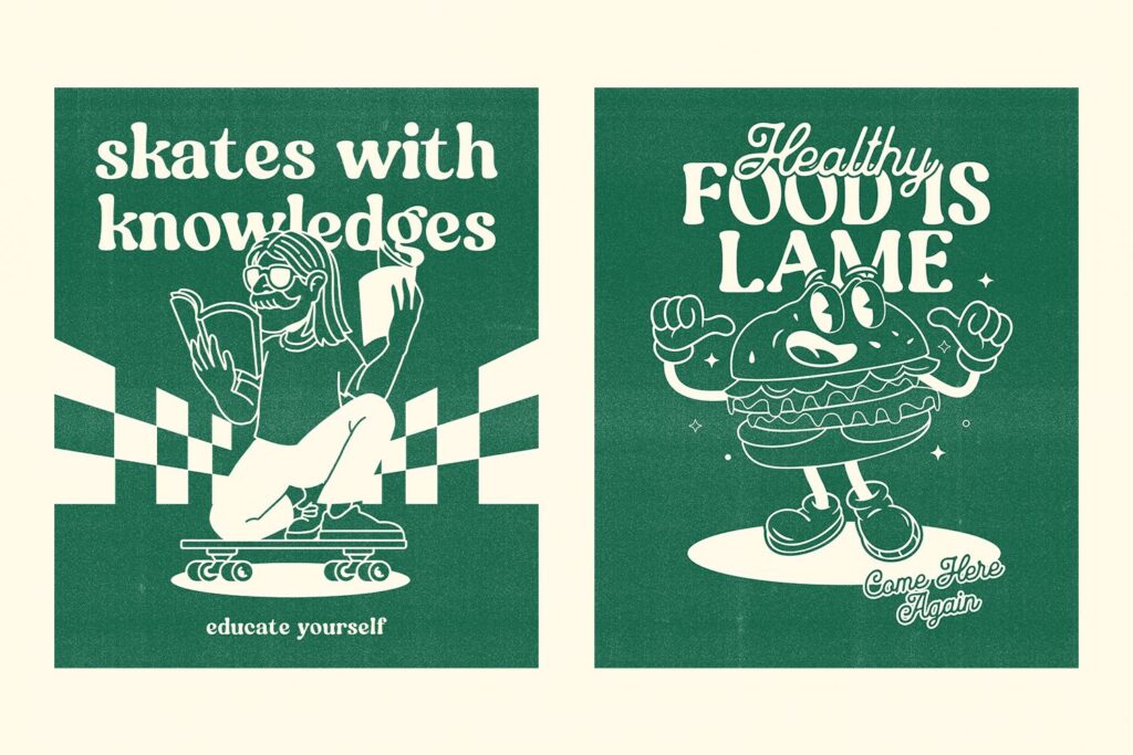 retro display font
