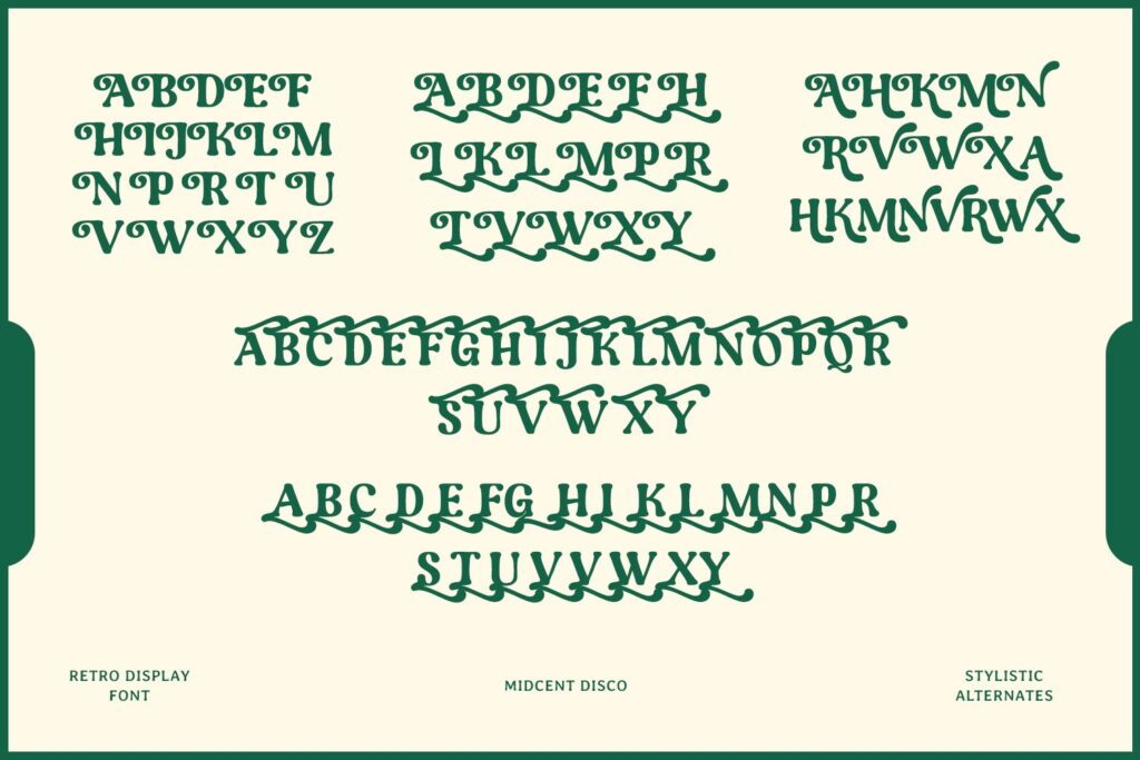 retro display font
