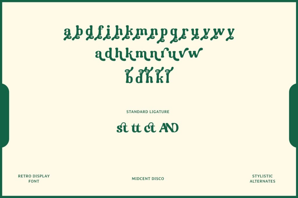 retro display font