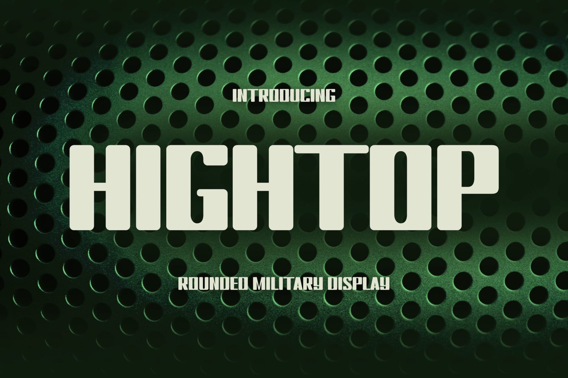 rounded military display font