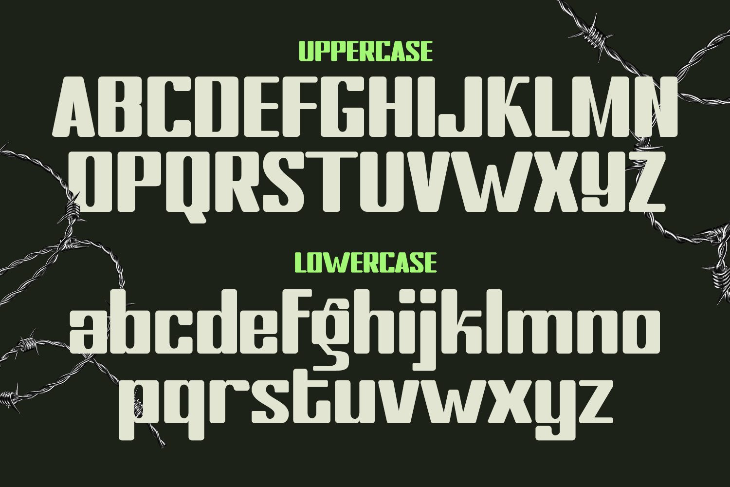 rounded military display font