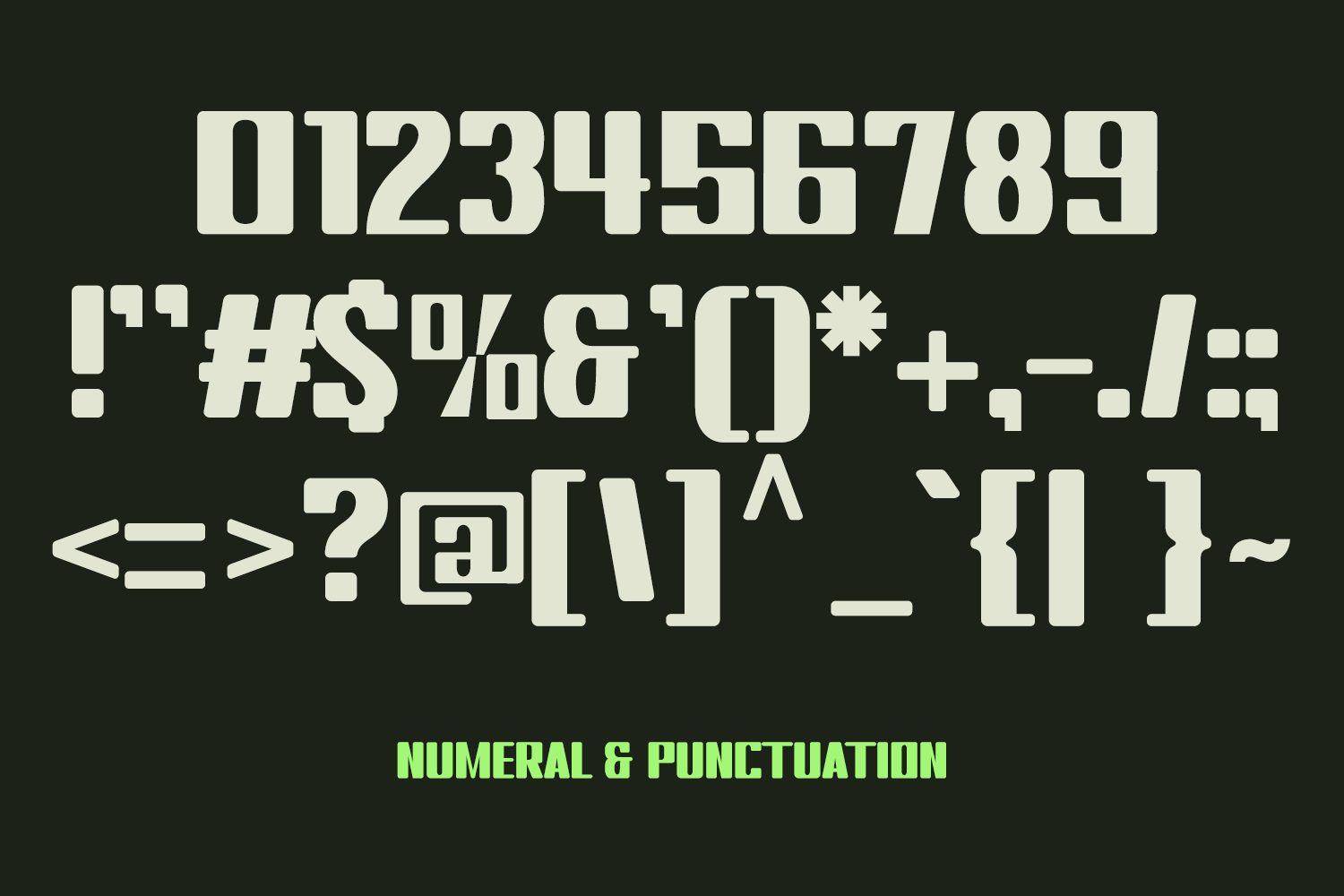 rounded military display font