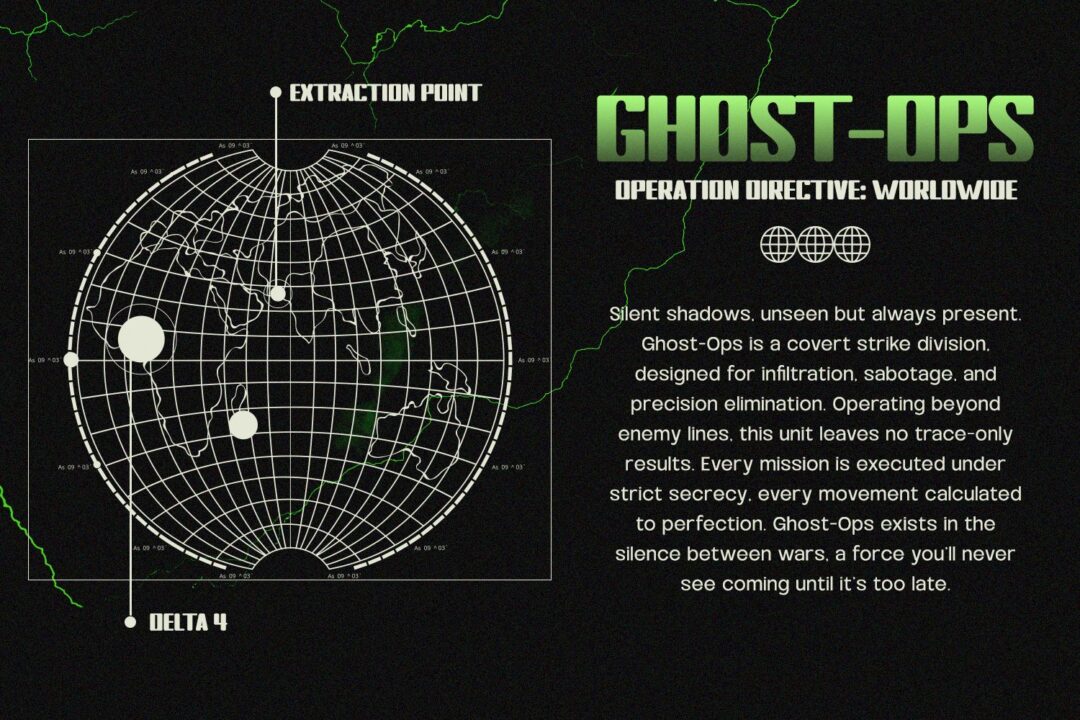 rounded military display font