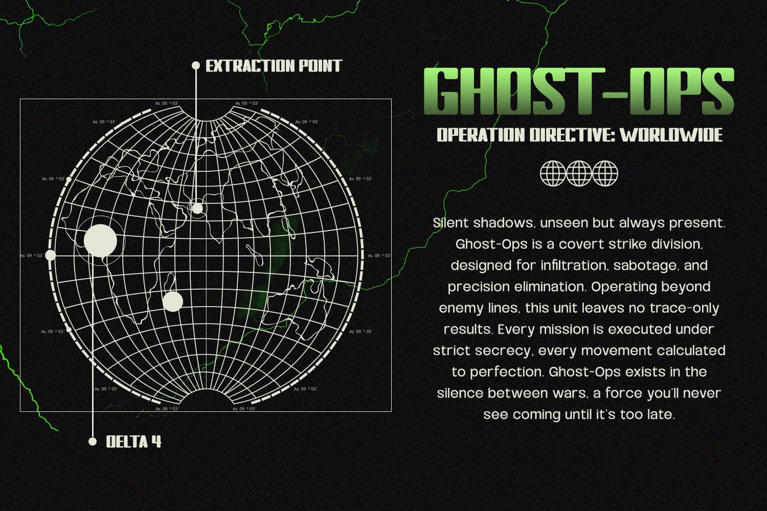 rounded military display font