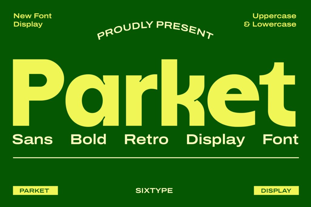 sans bold retro display
