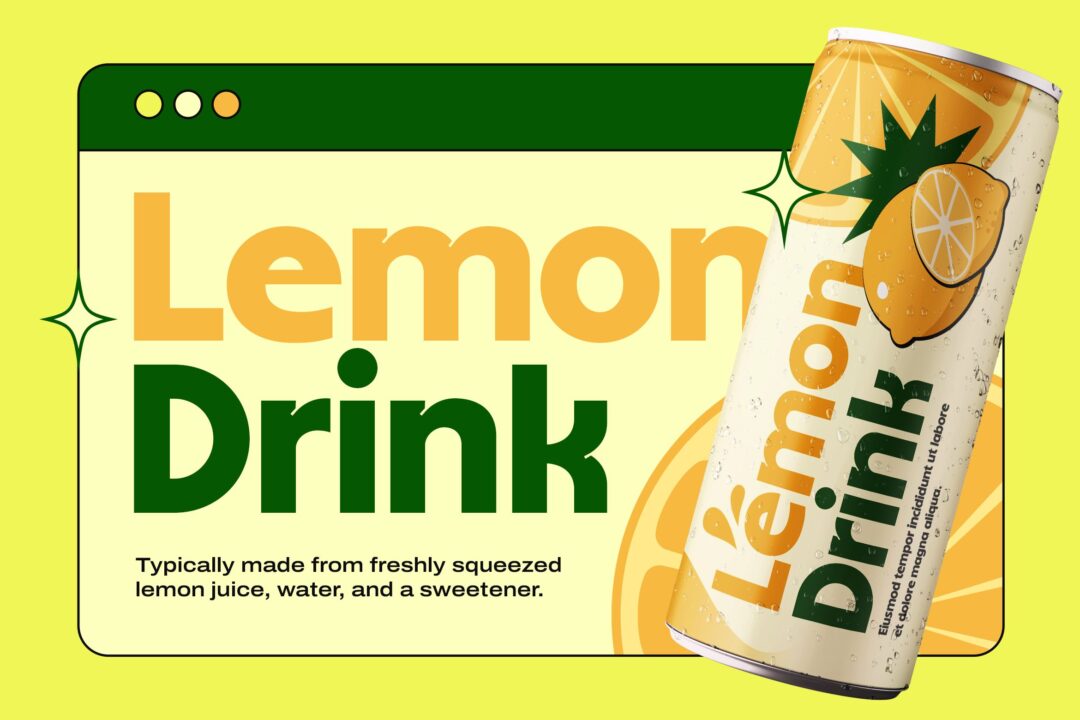 sans bold retro display