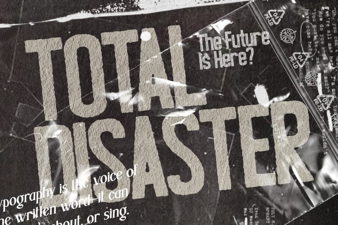 sans distressed family font