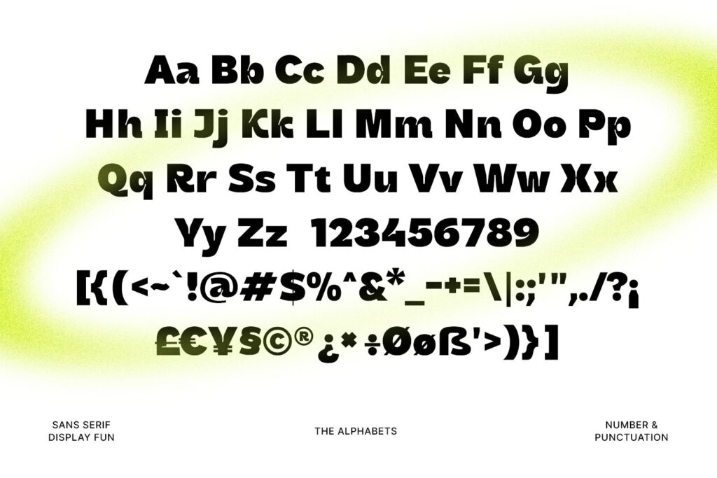 sans serif display font