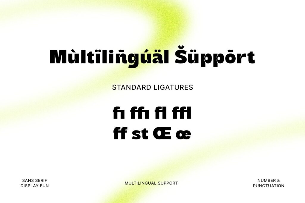 sans serif display font