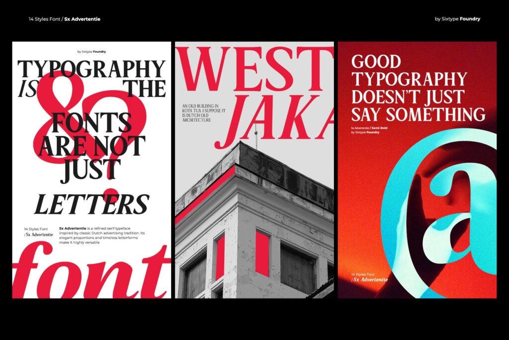 serif family font