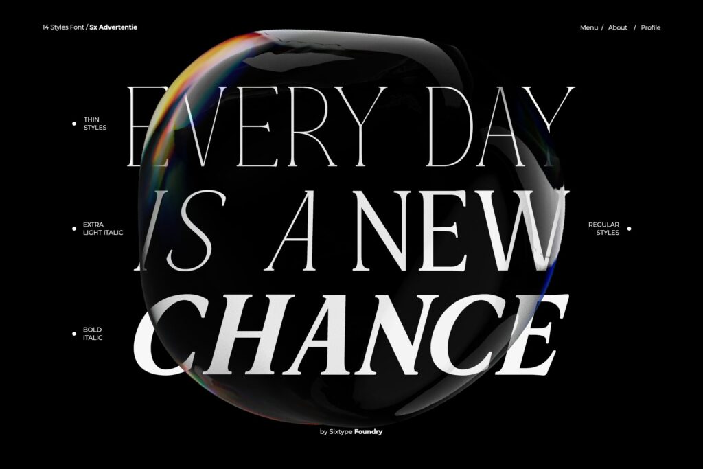 serif family font