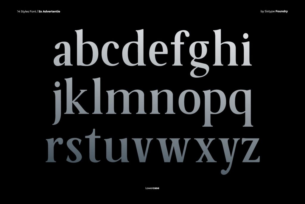 serif family font