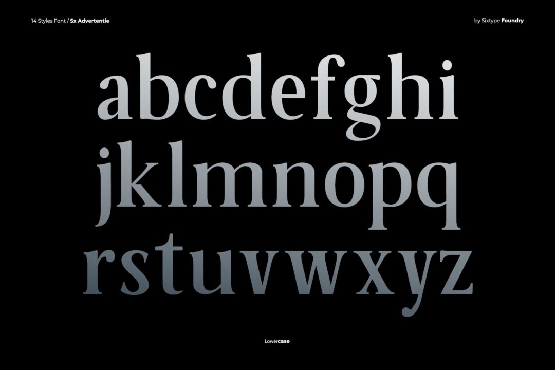 serif family font