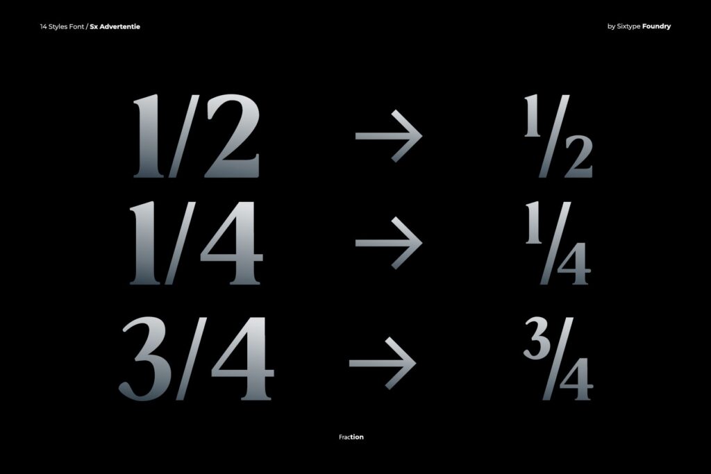 serif family font