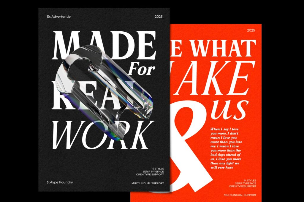 serif family font