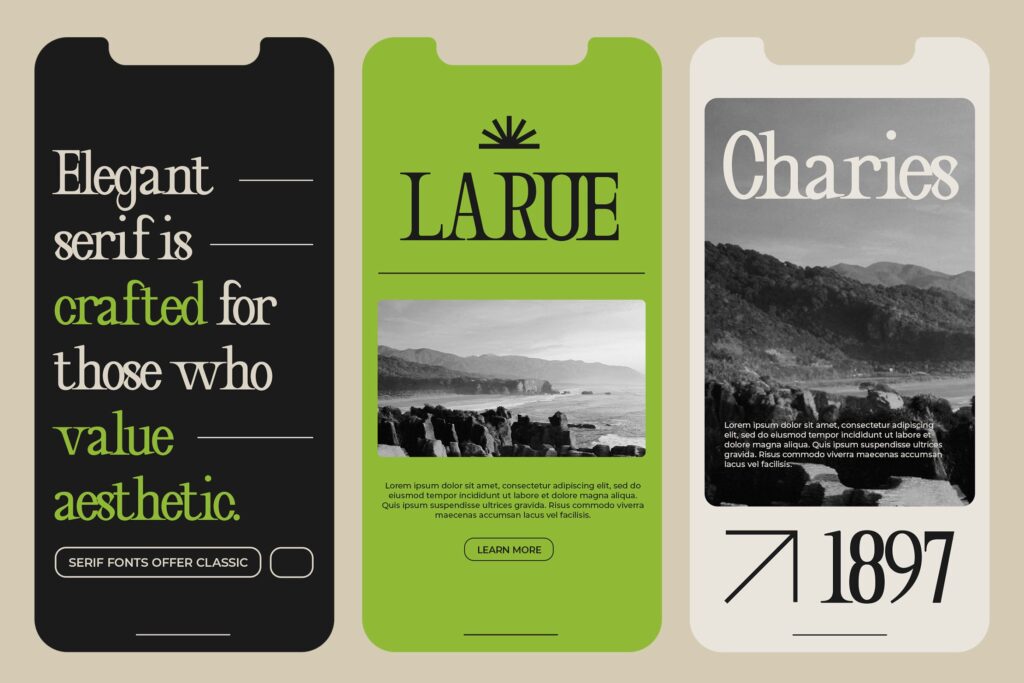 Serif Font