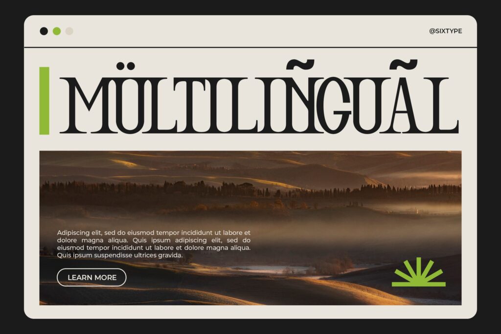 Serif Font