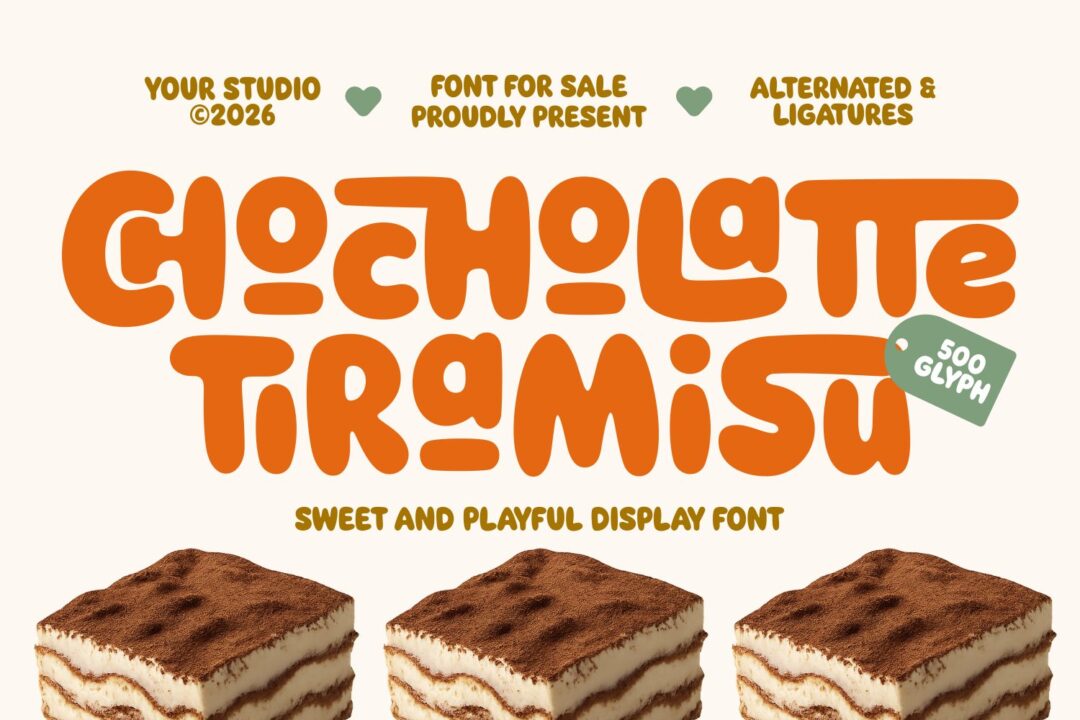 sweet and playful display font