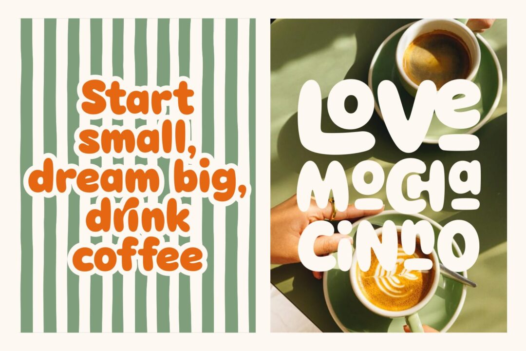 sweet and playful display font