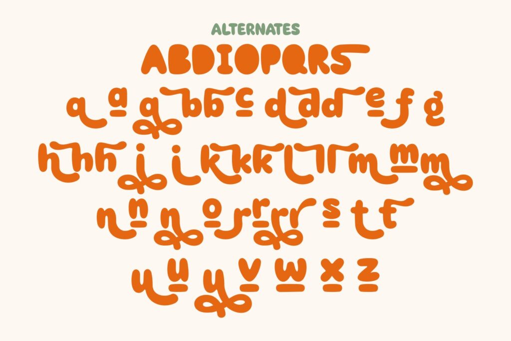 sweet and playful display font