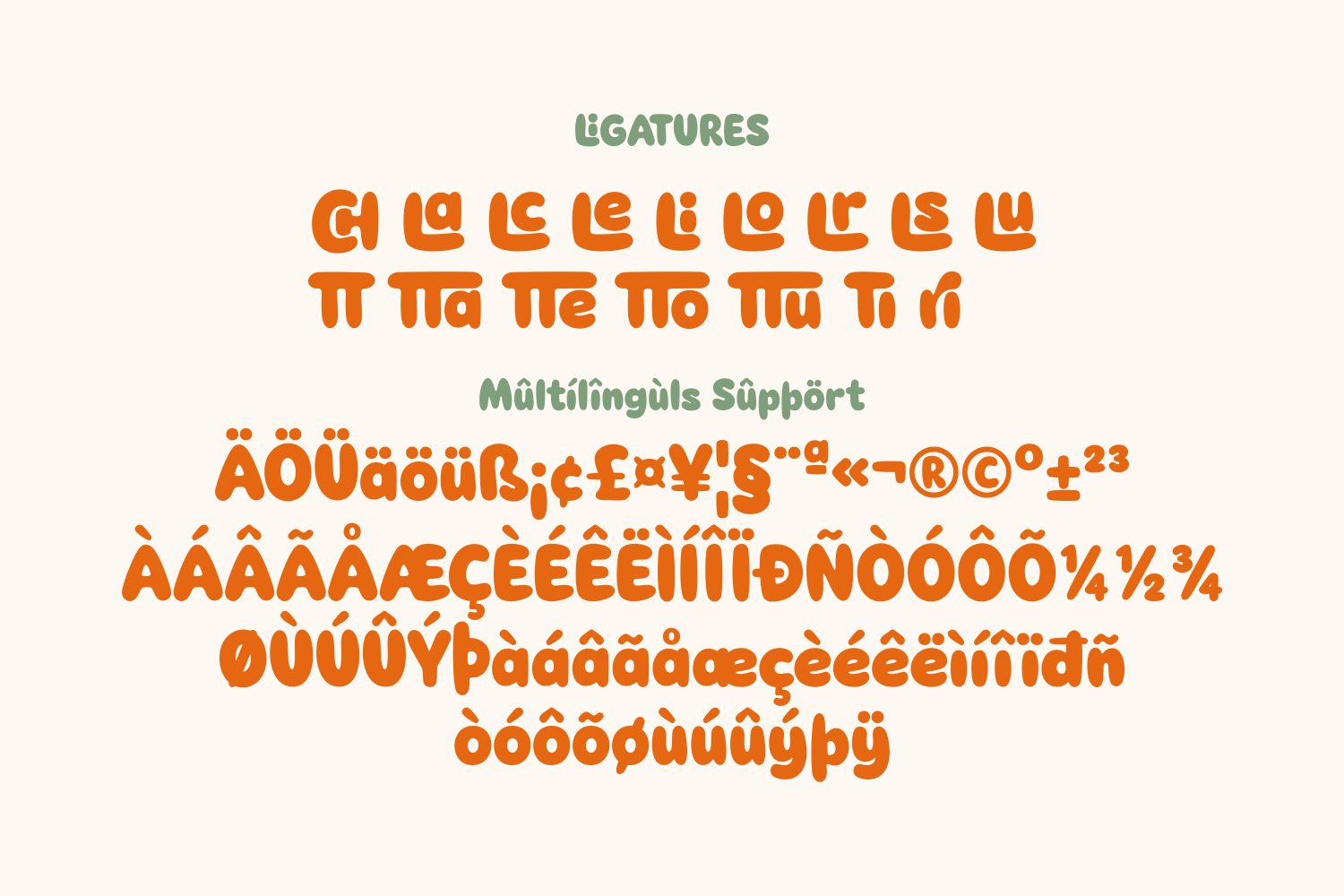 sweet and playful display font