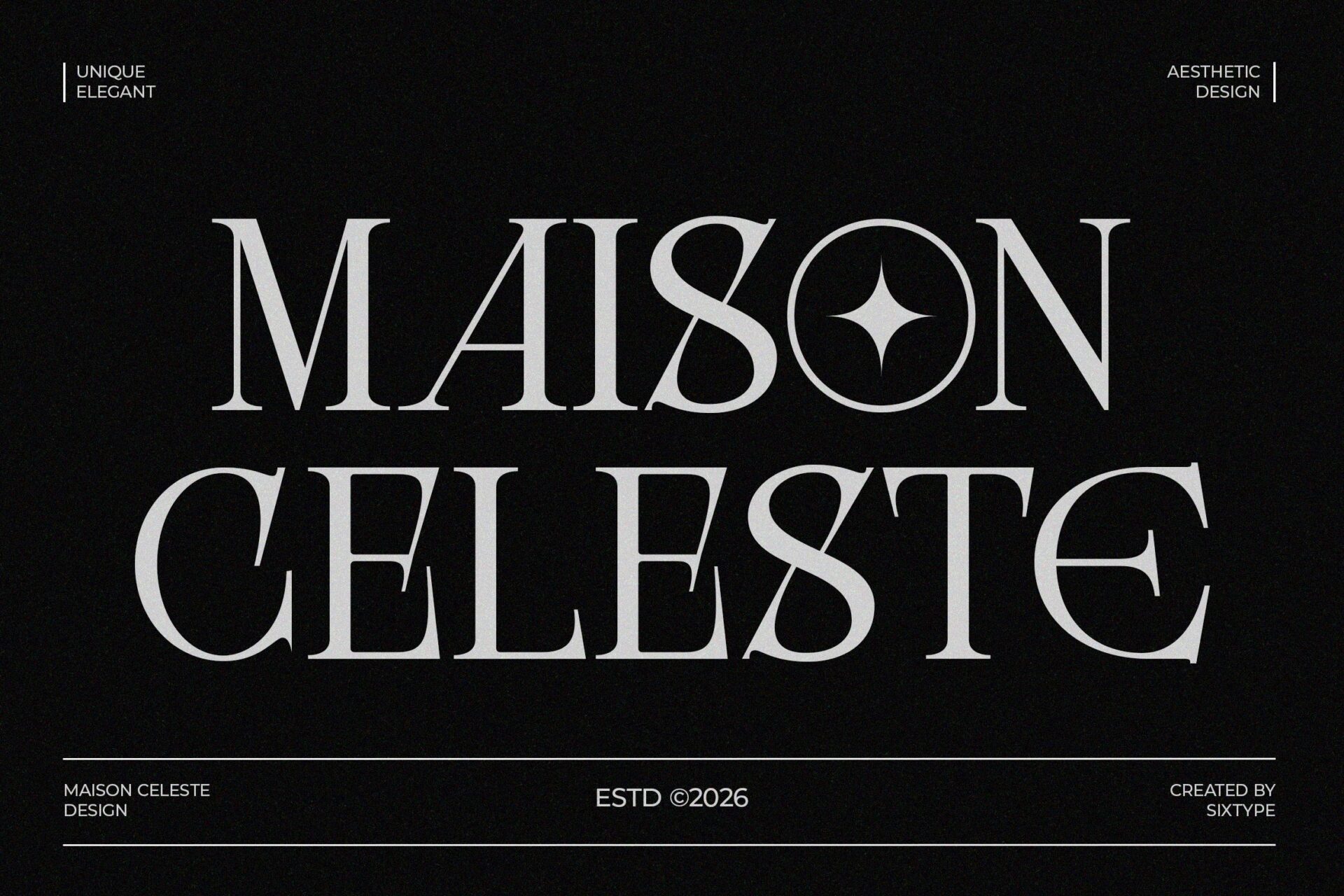 unique elegant serif font