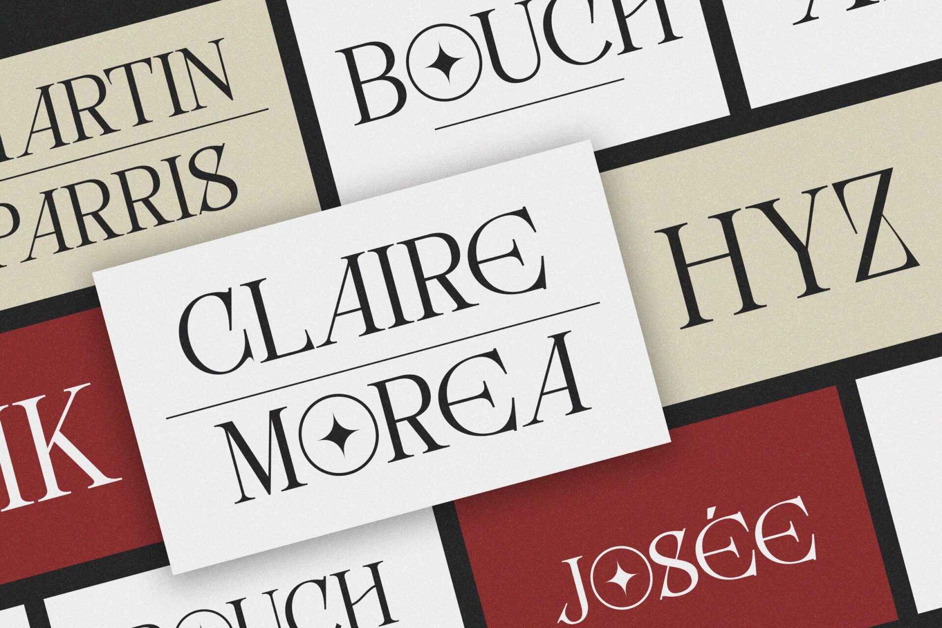 unique elegant serif font
