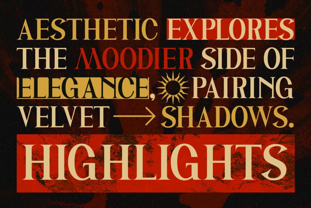unique serif font
