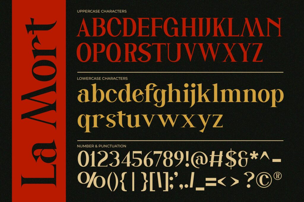 unique serif font