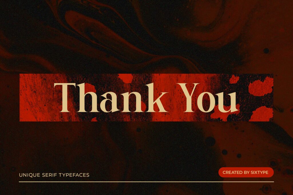 unique serif font